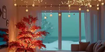 Stunning ceiling Christmas decor ideas for a festive holiday atmosphere