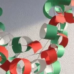 Colorful Christmas Paper Chain decoration steps easy tutorial