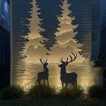 DIY Christmas silhouettes with templates for festive decorating