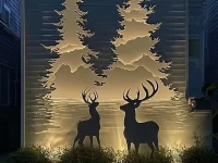 DIY Christmas silhouettes with templates for festive decorating