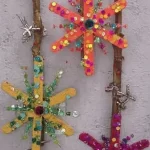 Kid-made Christmas ornaments - fun and easy DIY crafts for the holidays.