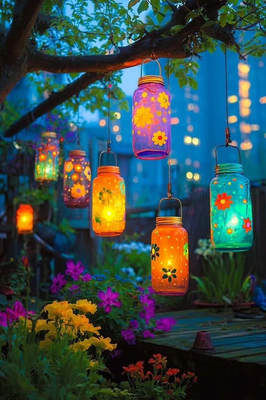 Vibrant hippie garden ideas showcasing colorful flowers and whimsical decor.