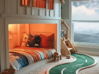 Coastal Kids Decor featuring playful beach-themed elements for children's room