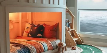 Coastal Kids Decor featuring playful beach-themed elements for children's room