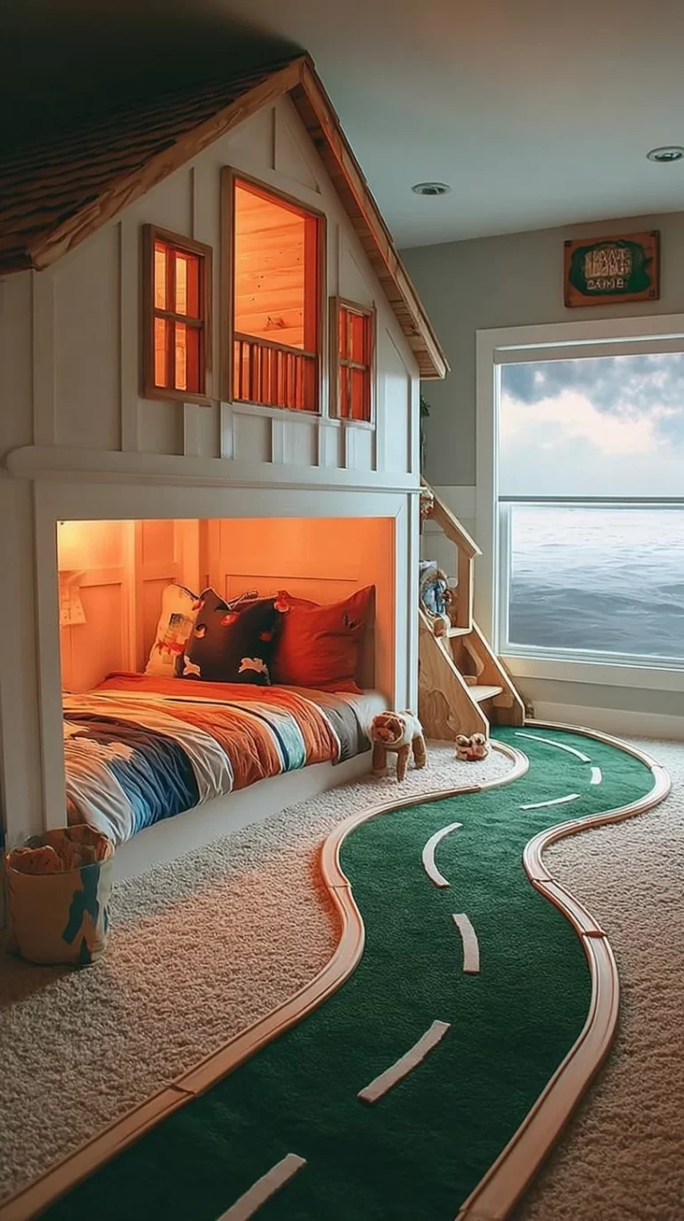 Coastal Kids Decor featuring playful beach-themed elements for children's room