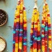 DIY beaded corn craft for fall decoration