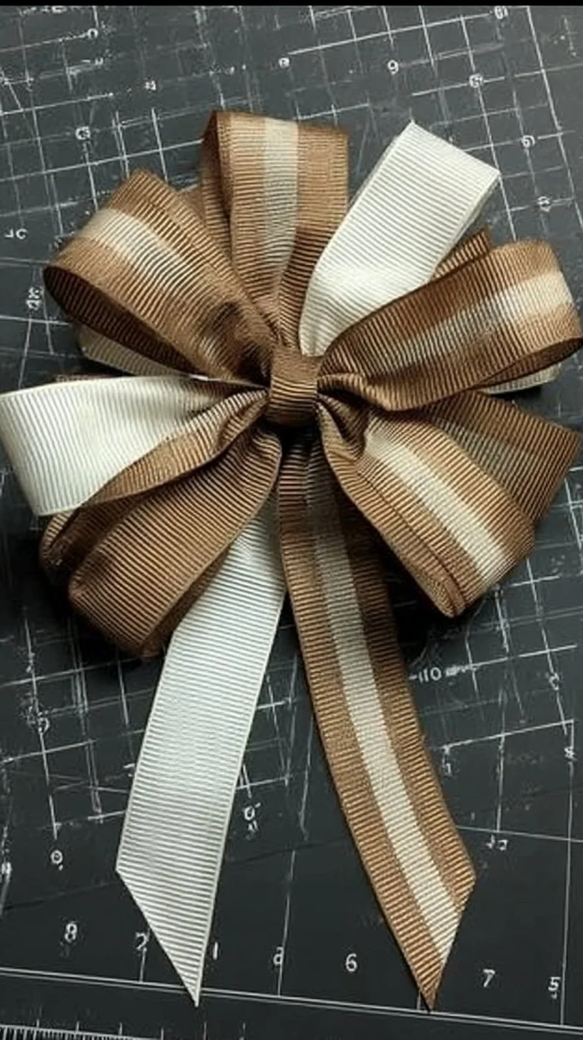 A DIY wreath making tutorial showcasing an everyday bow and crafting techniques.