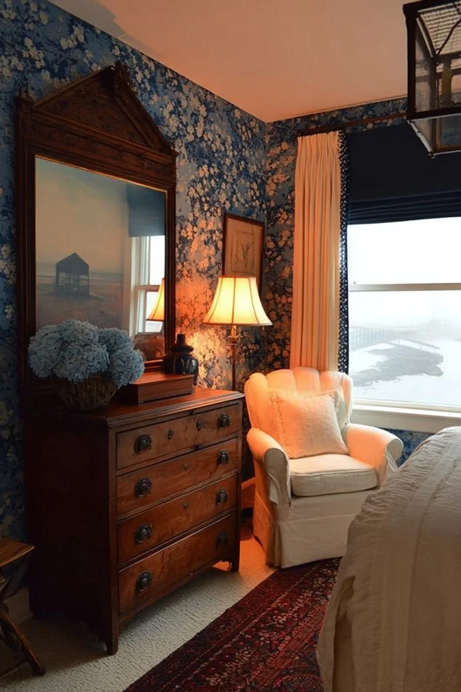 Exterior view of the Gracious Farmhouse showcasing rustic architecture and lush surroundings.