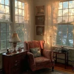 Cozy Grandmacore Living Room with vintage decor and nostalgic touches