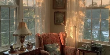 Cozy Grandmacore Living Room with vintage decor and nostalgic touches