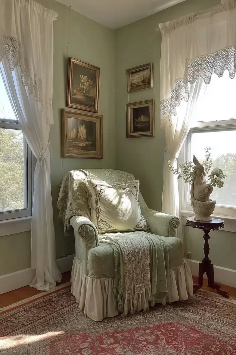 Granny Chic Decor showcasing vintage-inspired furniture and decor