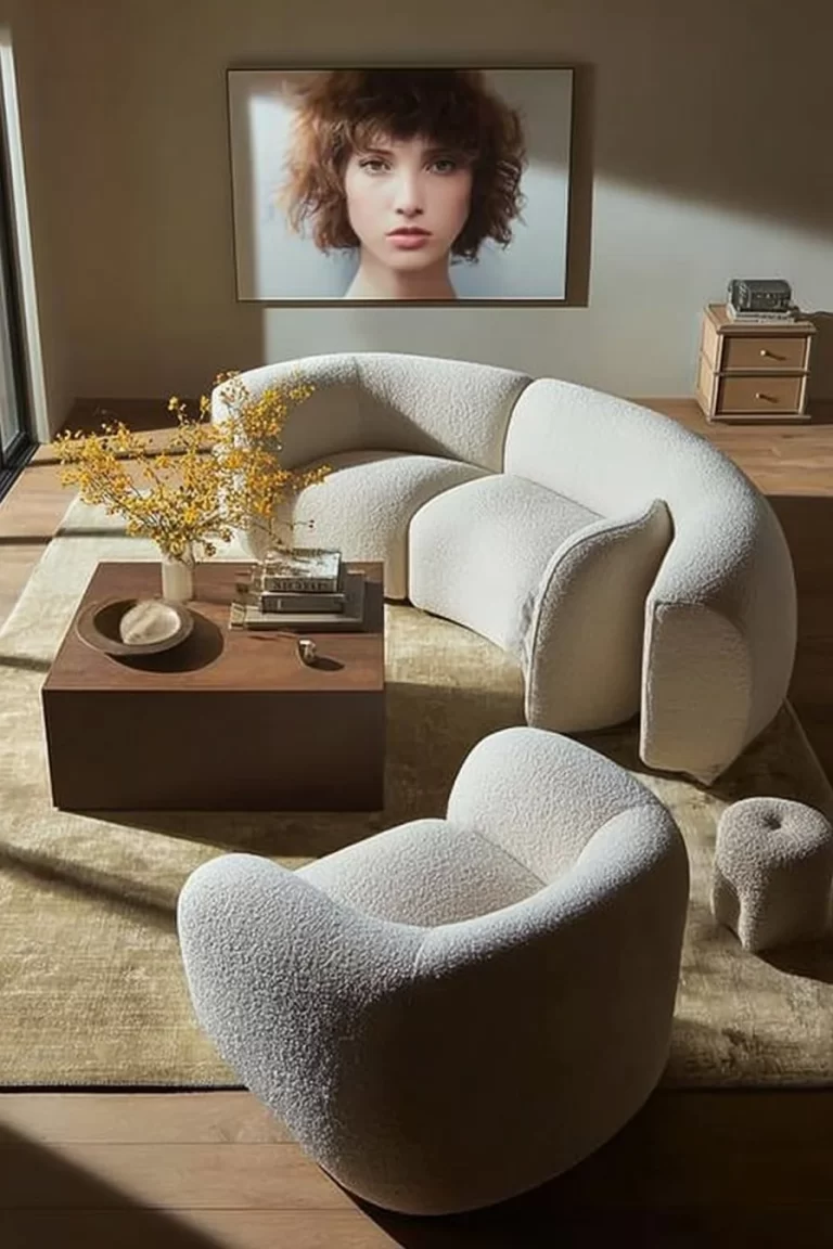 Laurent 2-Piece Wedge Chaise Sectional in a modern living room setting