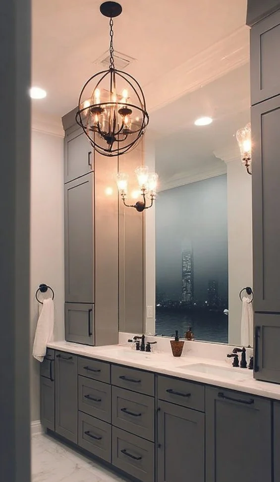 Elegant master bathroom featuring a modern steam shower design by KBF Design Gallery