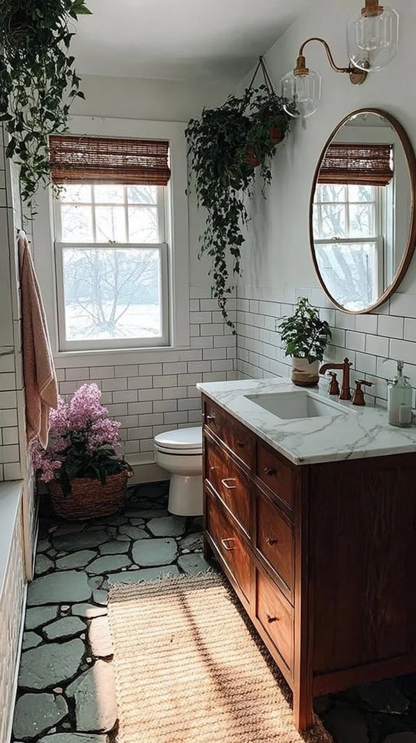 Mid-Century Double Bathroom Vanity from West Elm showcased by @lizzydesigns_