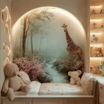 Serene Safari kids decor featuring animal motifs for a dreamy bedroom escape.