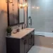 Small bathroom tub shower combo with glass door design