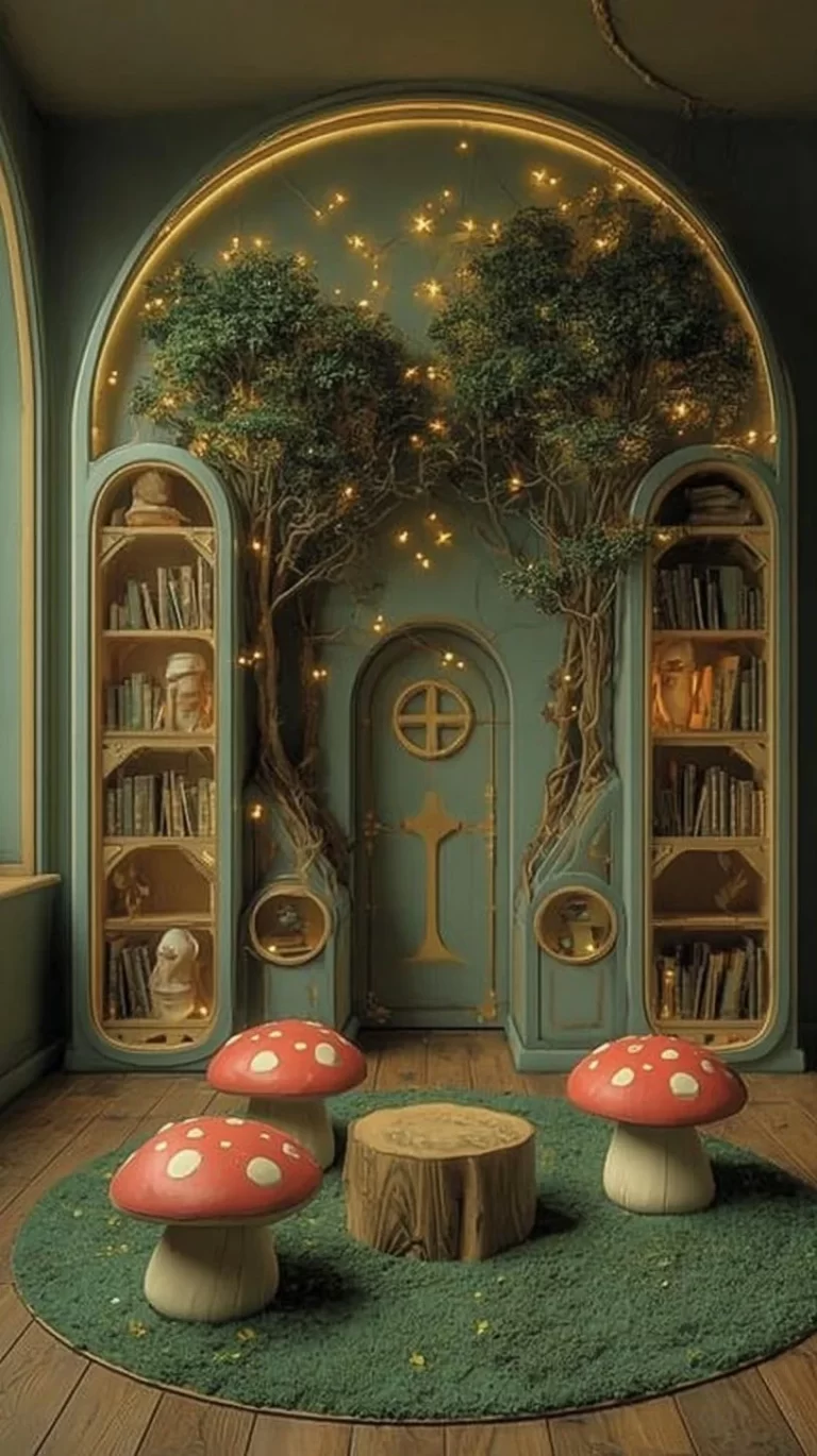 Enchanting Storybook kids decor for a whimsical fairytale-inspired room.