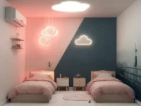 Creative shared bedroom design ideas for girls and boys with space-saving solutions.