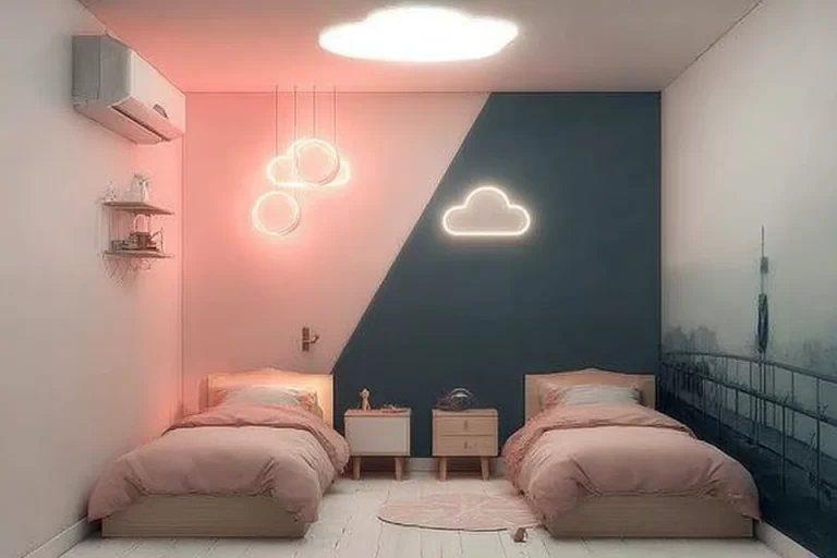 Creative shared bedroom design ideas for girls and boys with space-saving solutions.