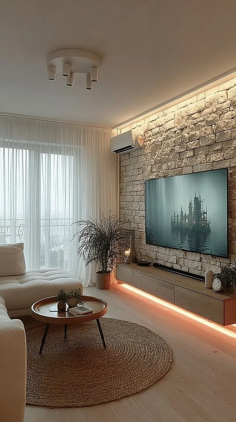 Cozy home interior showcasing personal touches and trendy decor elements.