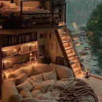 Cozy and modern Urban Kids Decor in a stylish loft setting.