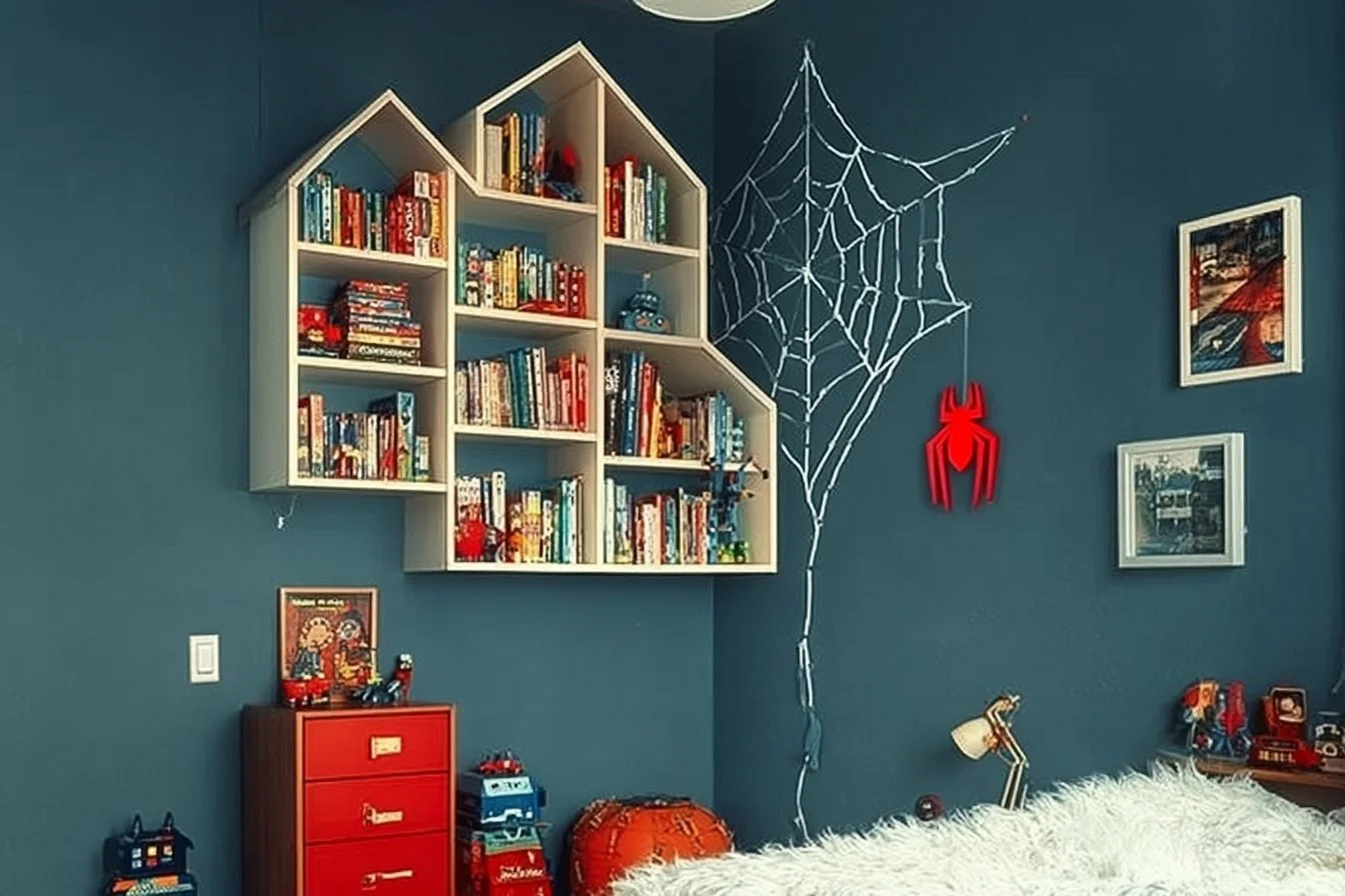 Stylish Spider Man bedroom ideas for superhero-themed decor inspiration