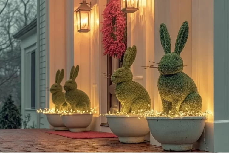 Charming outdoor Easter ideas for your yard featuring decorations and activities.