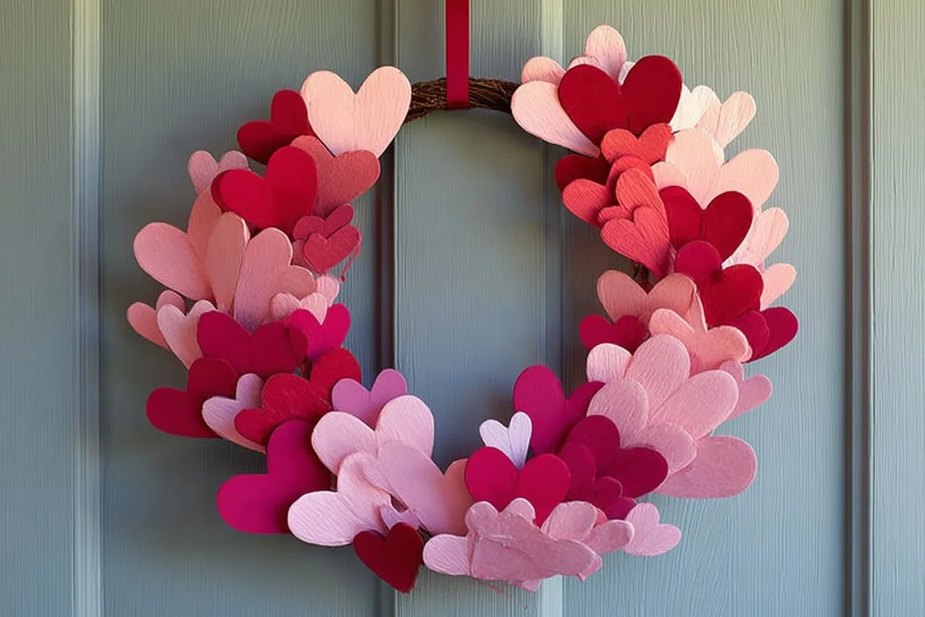 Elegant DIY Valentine wreath ideas for a charming door decoration