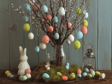 Rustic Easter decor ideas for a charming home setup