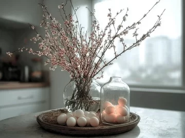 Colorful spring decor ideas featuring flowers, pastels, and cheerful accents.