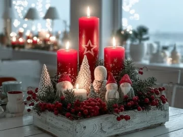 Variety of Adventskranz styles: modern, nostalgic, and Boho for holiday decor inspiration.