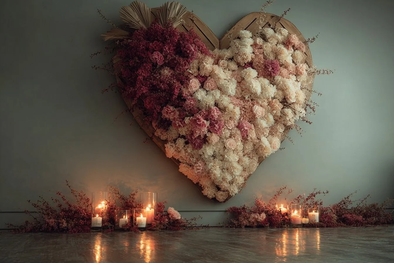 Colorful DIY Valentine’s Day decor ideas displayed in various settings