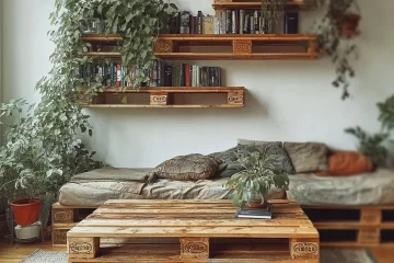 Creative upcycled pallet furniture design ideas for home decor.