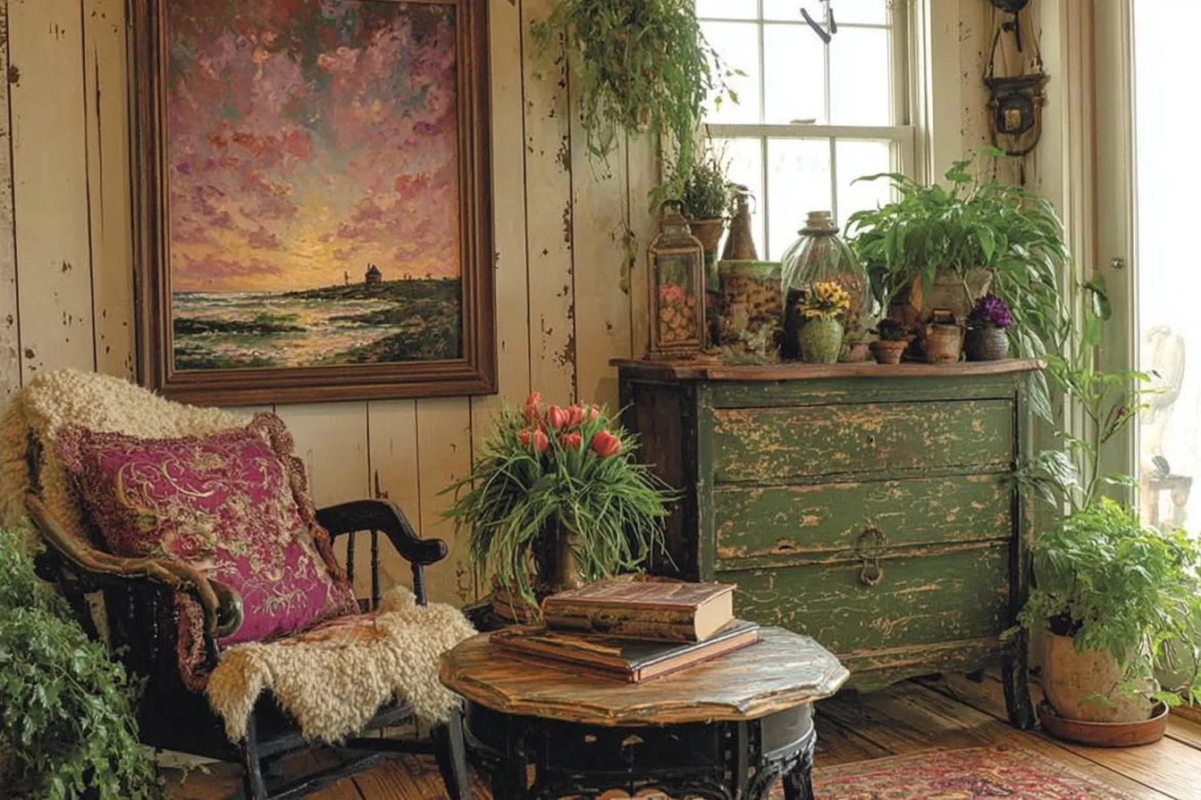 Sustainable decorating with secondhand furniture and decor