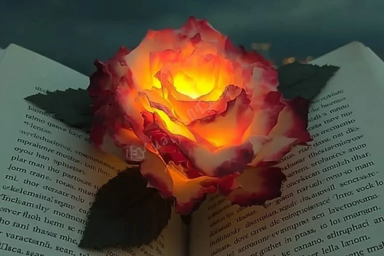 DIY flower tea light candle with floral decorations in a cozy setting.