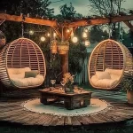 Stylish pallet furniture designs for enhancing outdoor garden spaces