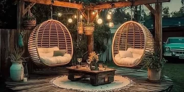 Stylish pallet furniture designs for enhancing outdoor garden spaces