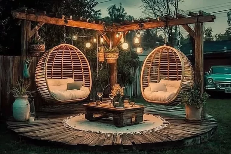 Stylish pallet furniture designs for enhancing outdoor garden spaces
