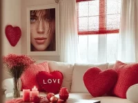 Cozy winter Valentine's Day decorations and Vday decor ideas for home