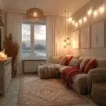 Cozy living room ideas for small spaces with warm decor and inviting ambiance.