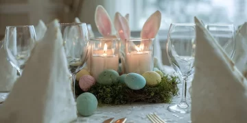 Elegant Easter centerpieces for spring table decor