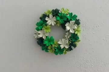 St. Patrick's Day clover wreath and garland decoration ideas for festive celebrations.