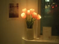 Cozy family space featuring Tulip Glow decor ideas for a warm atmosphere.